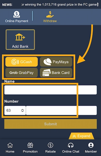 Step 2: add a withdrawal address.